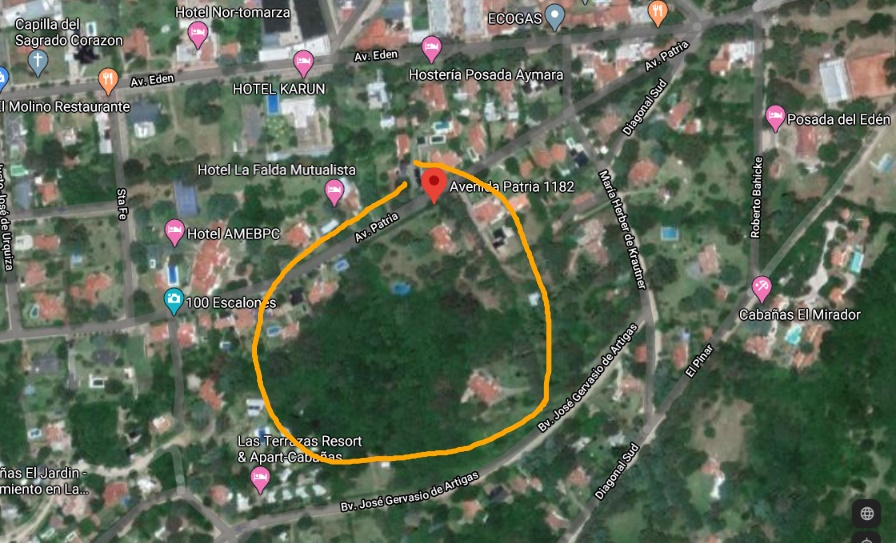 LA MIMOSA es la última propiedad considerable cerca del centro de la ciudad de La Falda disponible para el desarrollo.